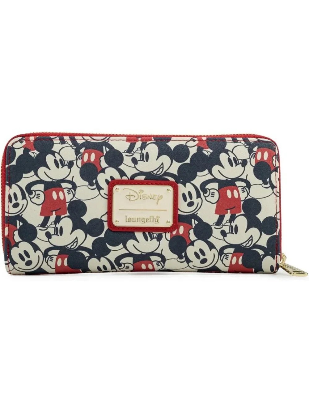 Mickey & Minnie Mouse Faux Leather Zip Clutch Wallet | Cute Disney Accessory